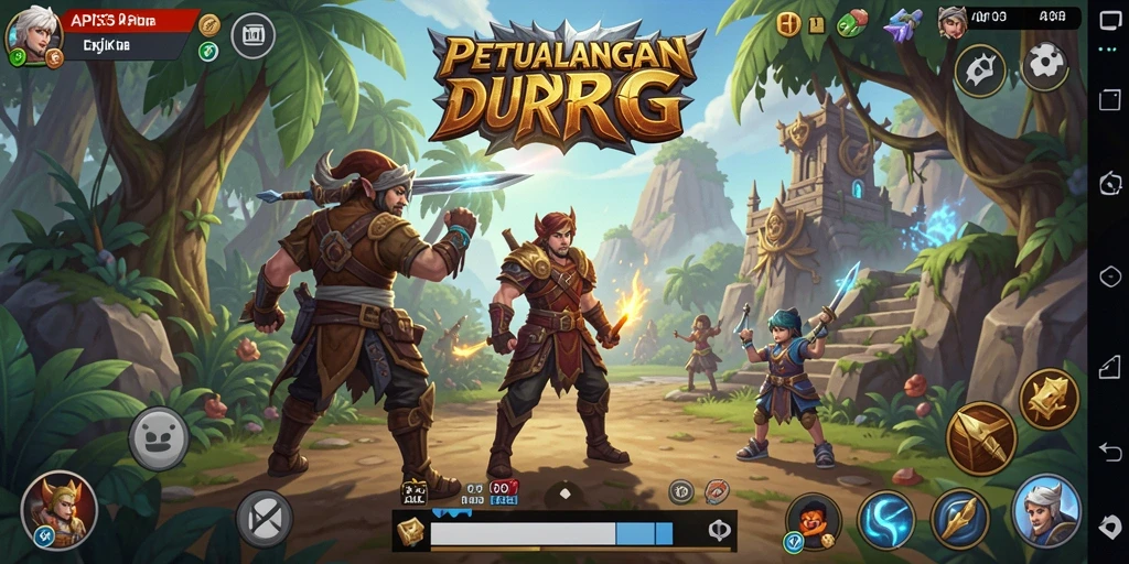 Screenshot gameplay API33 menunjukkan aksi mendebarkan dalam petualangan RPG.