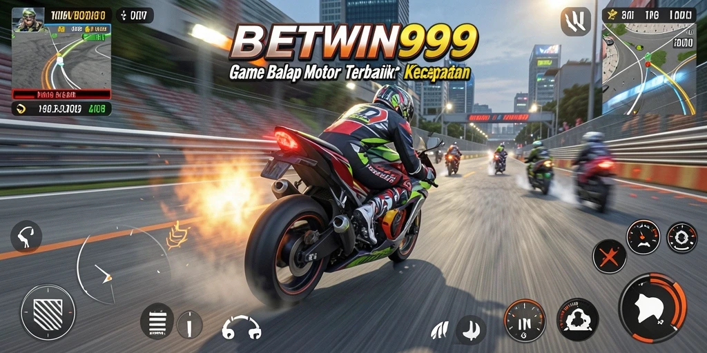 Tangkapan layar dari permainan balap motor yang seru di BETWIN999.