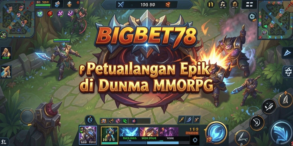 Tampilan gameplay epik dalam BIGBET78, dunia MMORPG yang luas dan menantang.