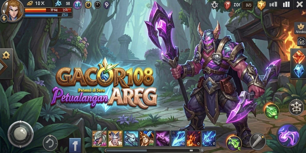 Screenshot GACOR108 menampilkan aksi pertempuran seru di dunia ARPG.