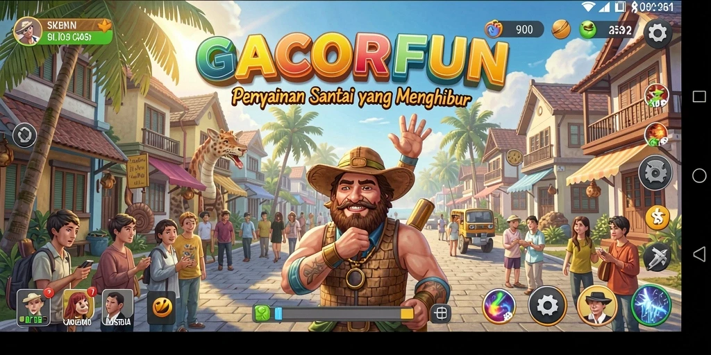 Screenshot GACORFUN menampilkan gameplay seru dan interaktif.