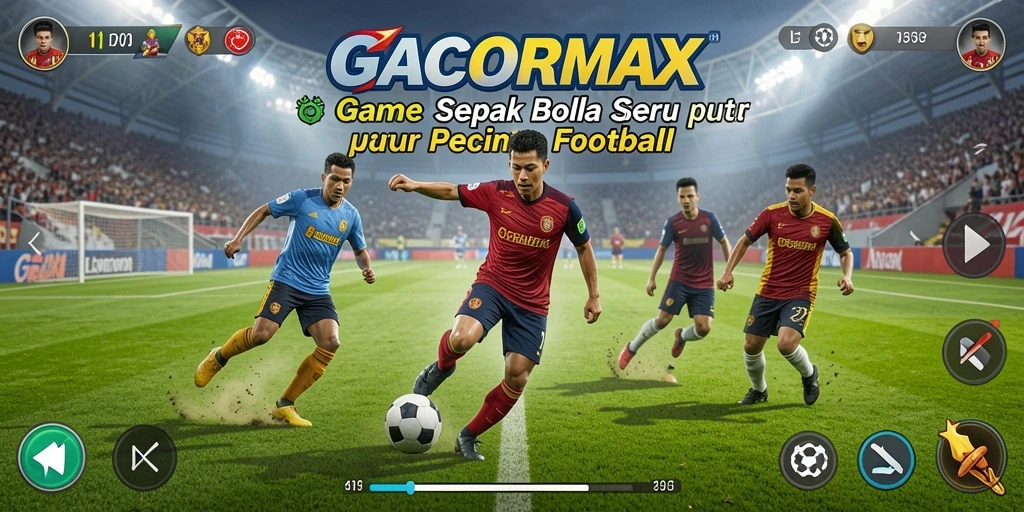 Tampilan gameplay GACORMAX yang mendebarkan dan penuh aksi sepak bola.