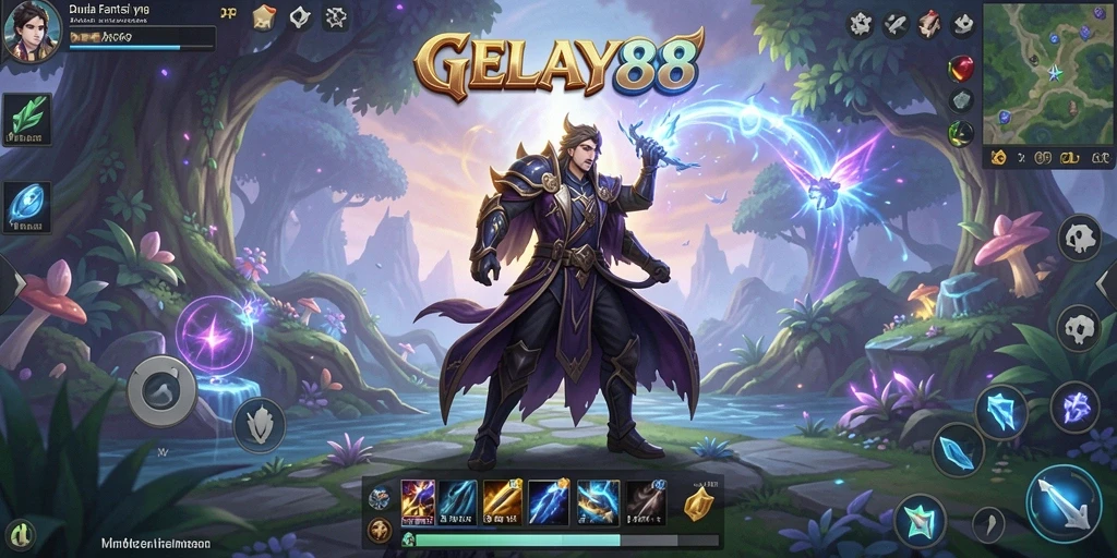 Tampilan gameplay GELAY88 dengan pertarungan seru dan grafis yang indah.
