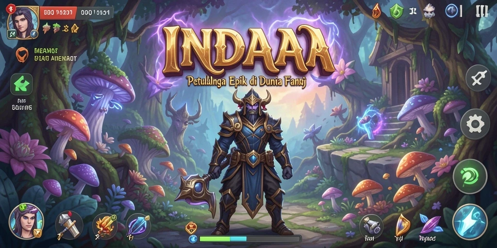 Screenshot gameplay INDAAA menunjukkan aksi pertempuran yang mendebarkan.