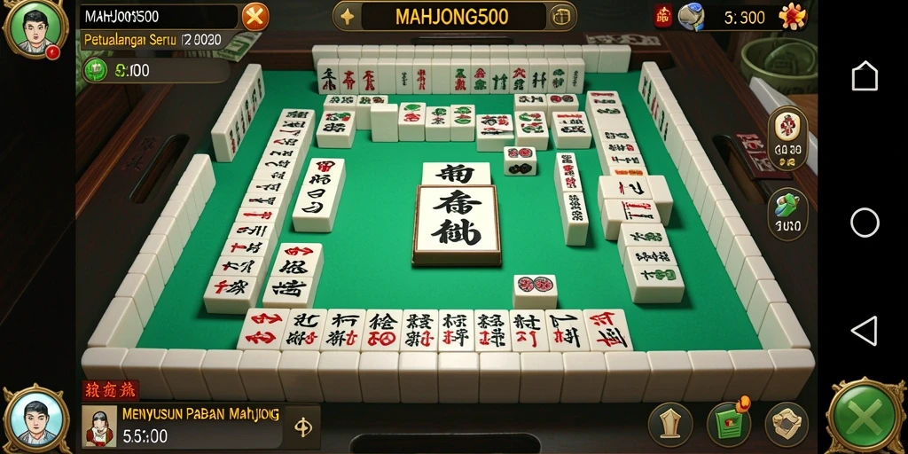 Menampilkan gameplay seru dan menarik di MAHJONG500