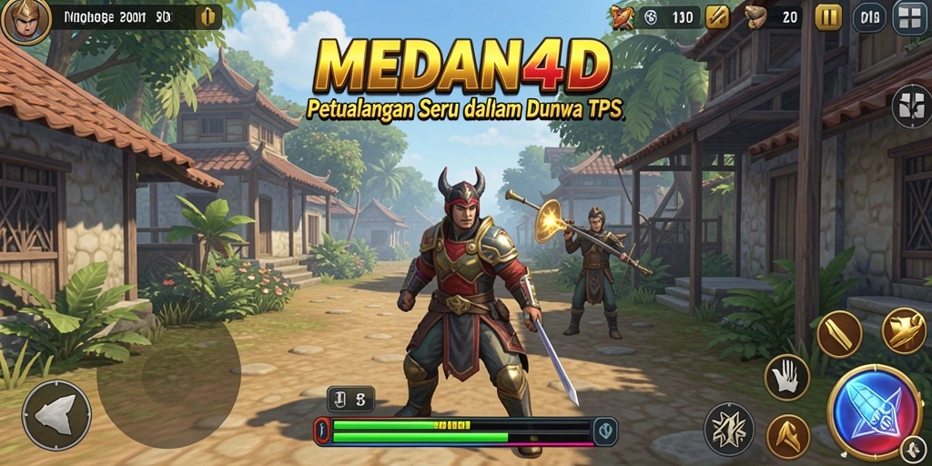 Screenshot gameplay <strong>MEDAN4D</strong> saat pertempuran seru di medan perang.