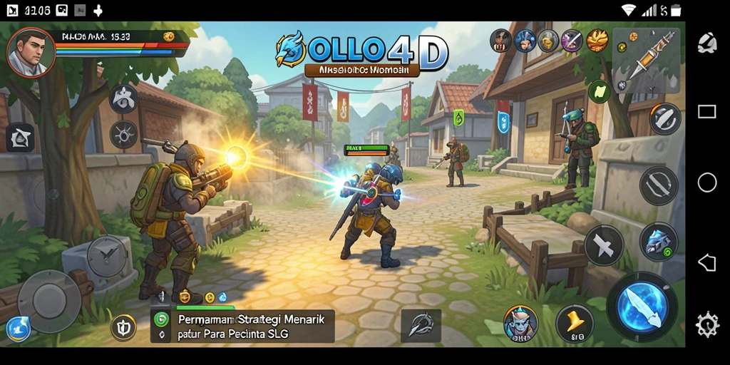 Screenshot gameplay OLLO4D menampilkan strategi pertempuran yang mendebarkan.