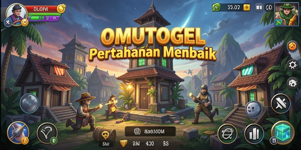 Gameplay menantang di OMUTOGEL dengan strategi Tower Defense yang menarik.