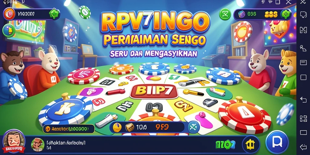 Screenshot gameplay RPVIP7 yang menunjukkan keseruan permainan Bingo.