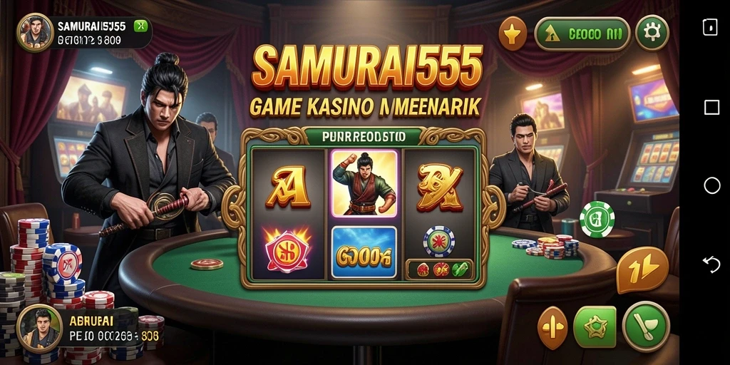 Screenshot SAMURAI555 menampilkan gameplay kasino yang mendebarkan.