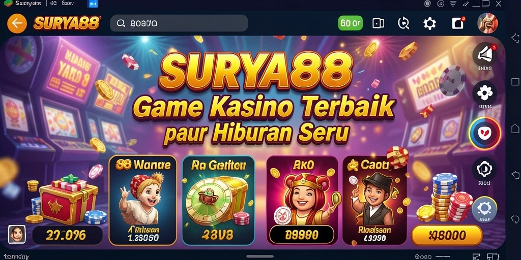 Tampilan menarik dari gameplay Kasino SURYA88 yang mengasyikkan.