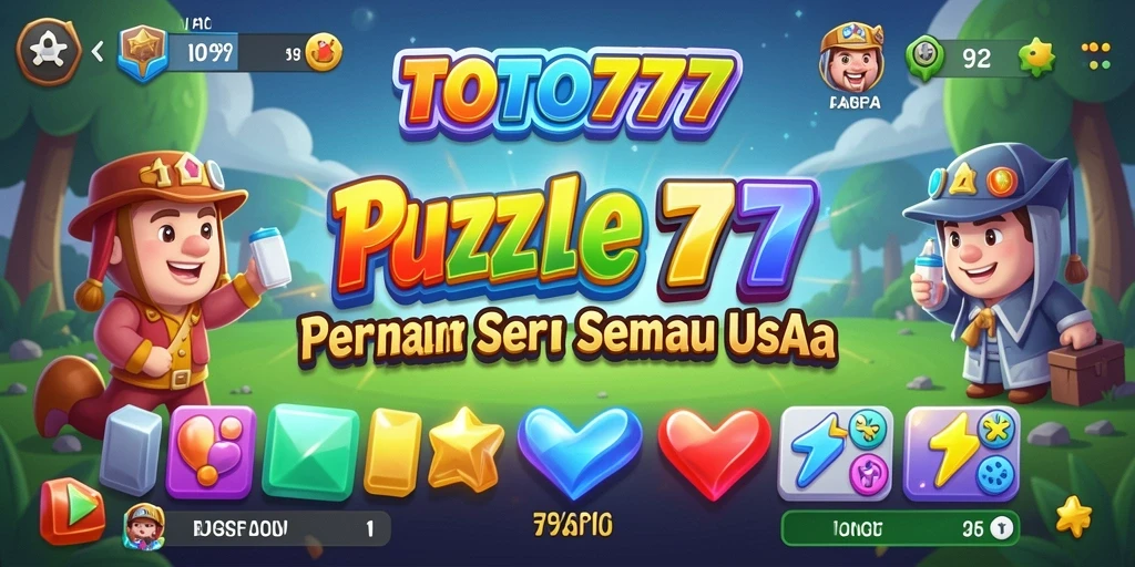 Screenshot gameplay TOTO777 menampilkan puzzle yang menarik dan penuh warna.